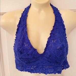 Large Blue Lace Bralette